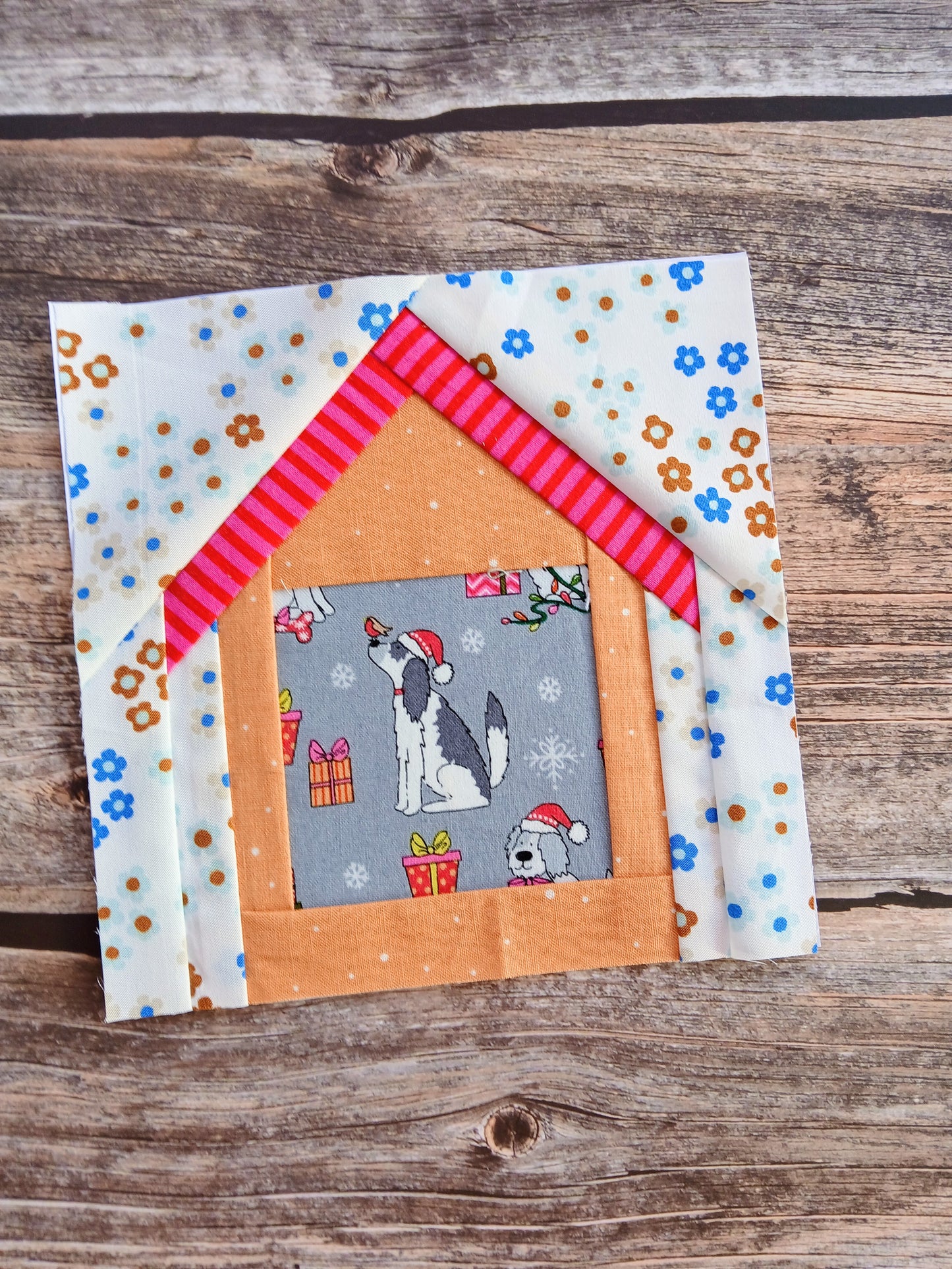 Fussy Cut House Foundation Paper Piecing (FPP) Pattern