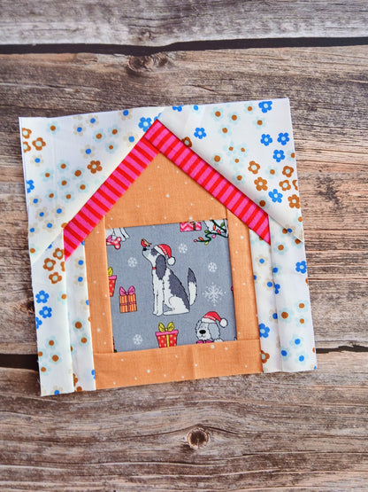 Fussy Cut House Foundation Paper Piecing (FPP) Pattern