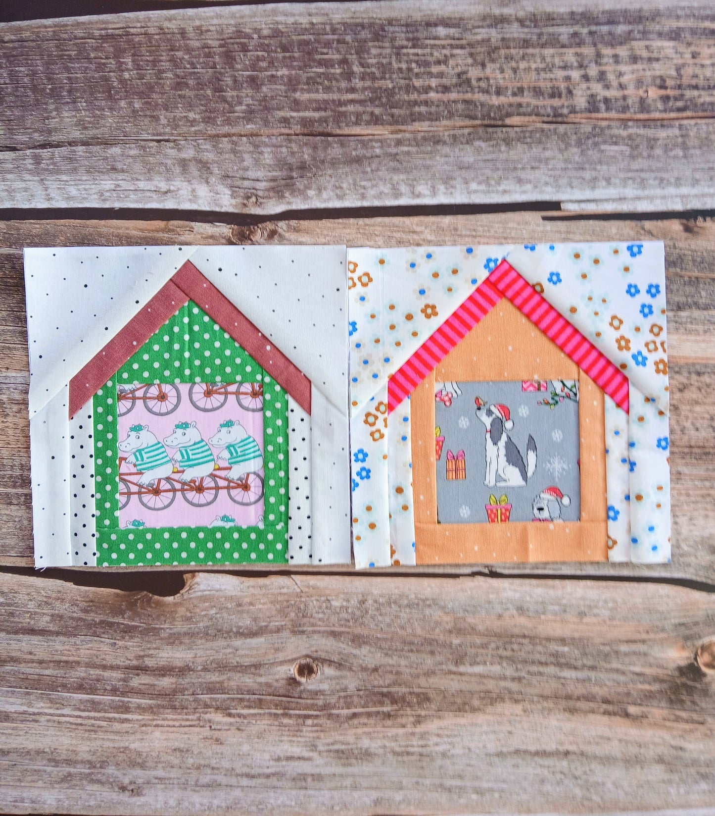 Fussy Cut House Foundation Paper Piecing (FPP) Pattern
