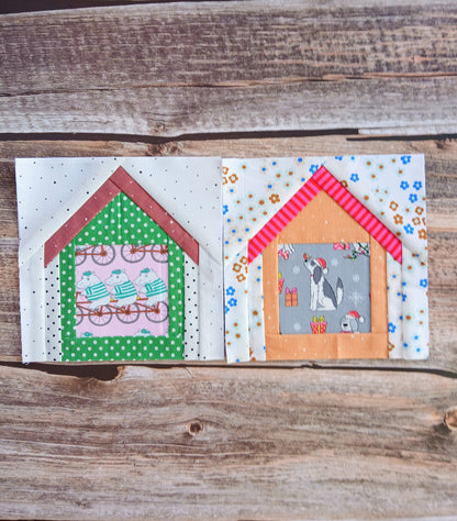 Fussy Cut House Foundation Paper Piecing (FPP) Pattern