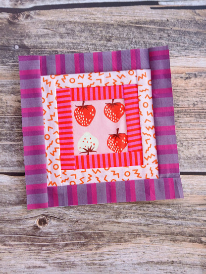 Fussy Cut Log Cabin Foundation Paper Piecing (FPP) Pattern