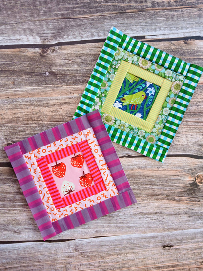 Fussy Cut Log Cabin Foundation Paper Piecing (FPP) Pattern