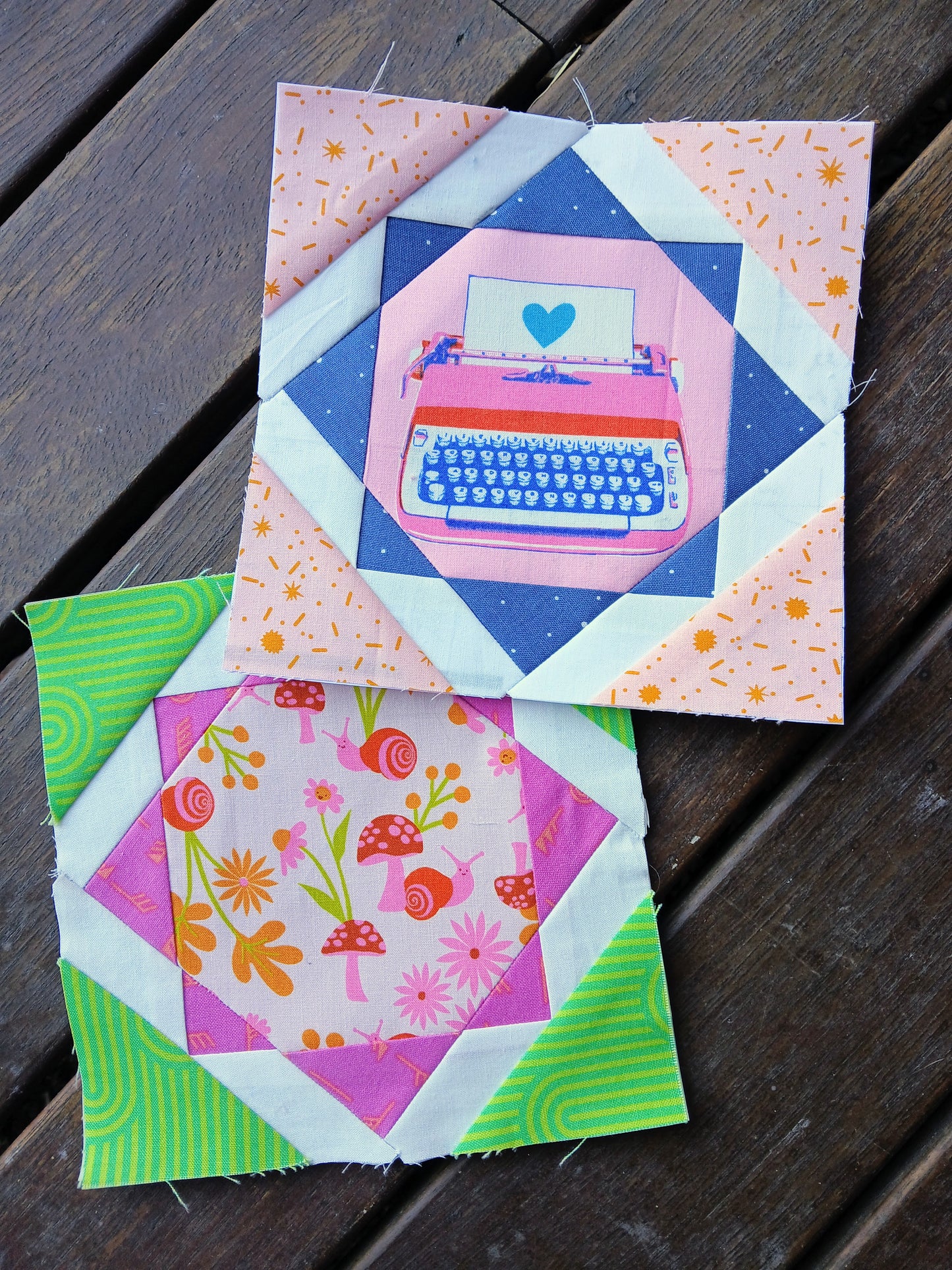 Fussy Cut Star foundation paper piecing pattern by Thimbles and Needles