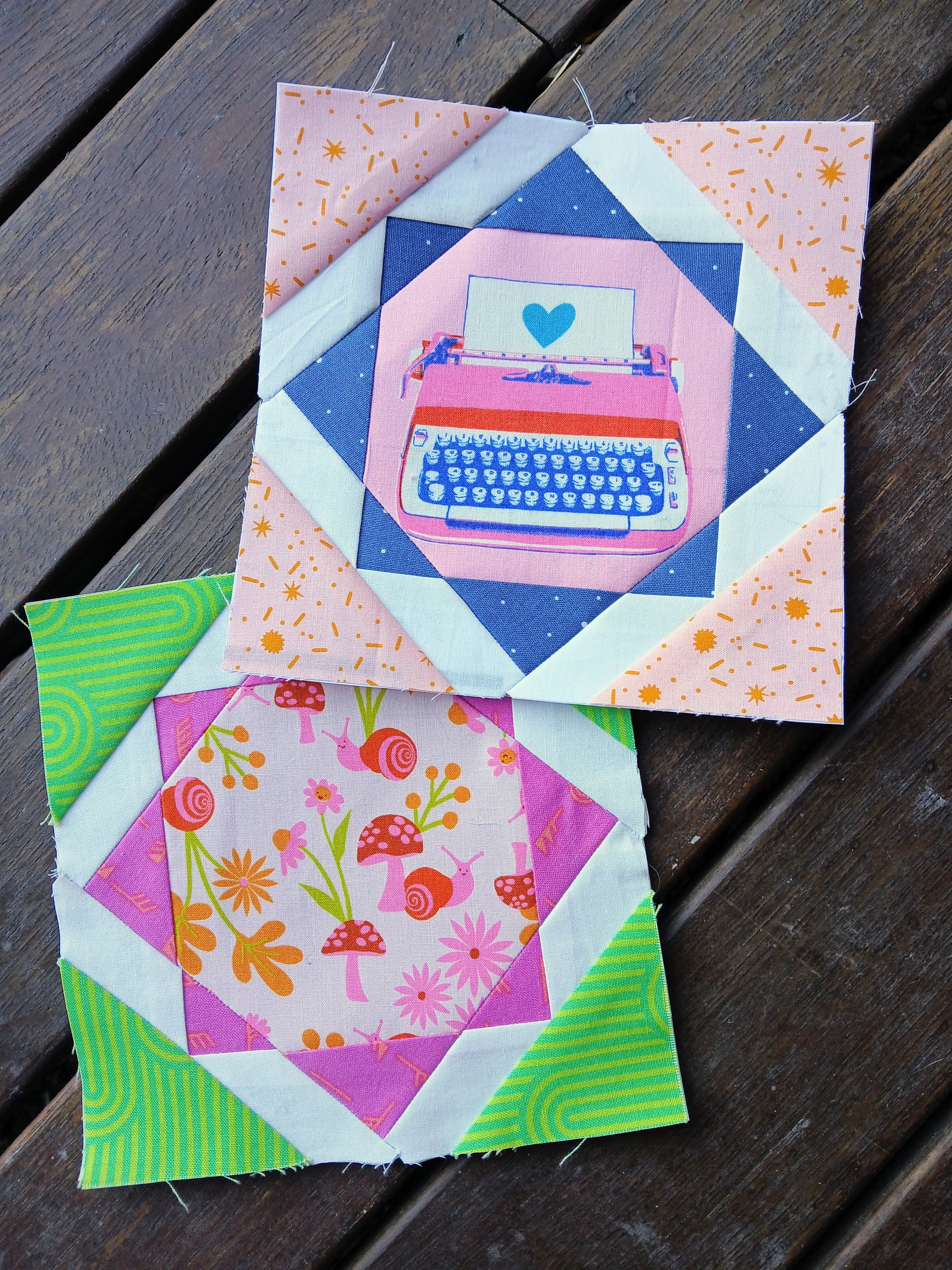 Fussy Cut Star foundation paper piecing pattern by Thimbles and Needles