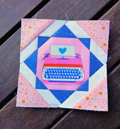 Fussy Cut Star foundation paper piecing pattern by Thimbles and Needles