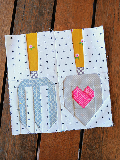 Garden Fork and Trowel Foundation Paper Piecing (FPP) Pattern