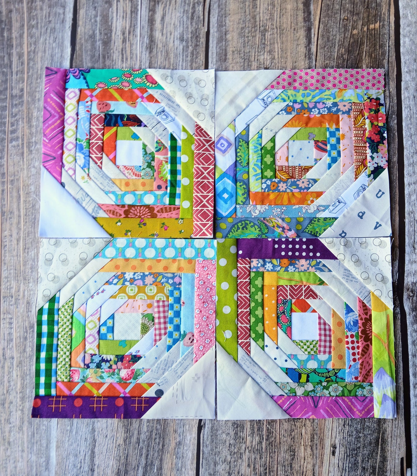 Half Pineapple Foundation Paper Piecing (FPP) Pattern