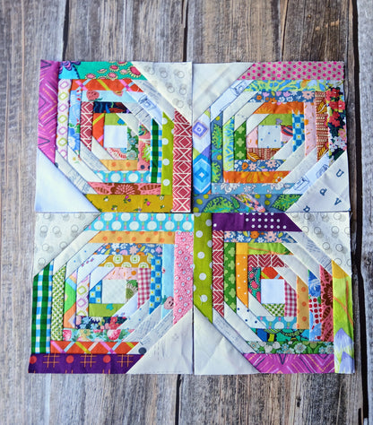Half Pineapple Foundation Paper Piecing (FPP) Pattern