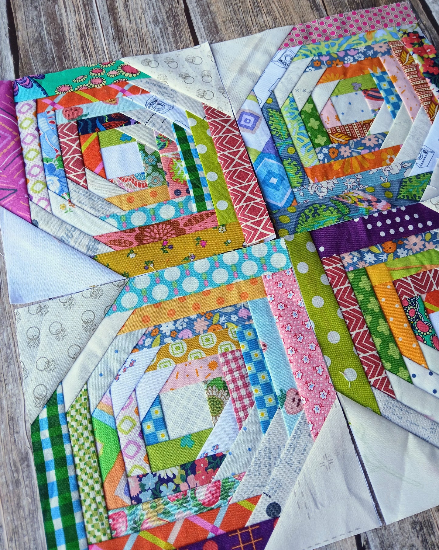Half Pineapple Foundation Paper Piecing (FPP) Pattern