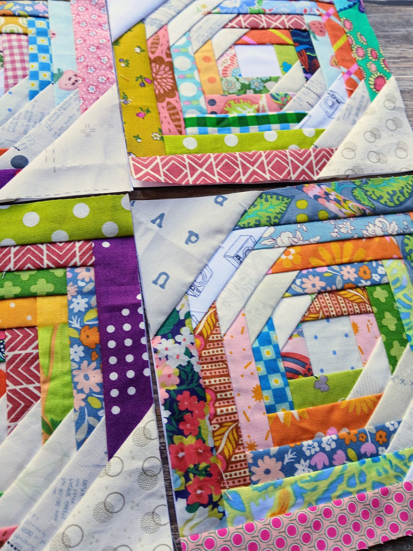 Half Pineapple Foundation Paper Piecing (FPP) Pattern