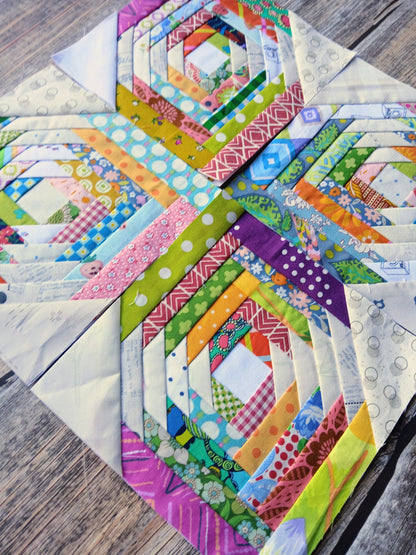 Half Pineapple Foundation Paper Piecing (FPP) Pattern