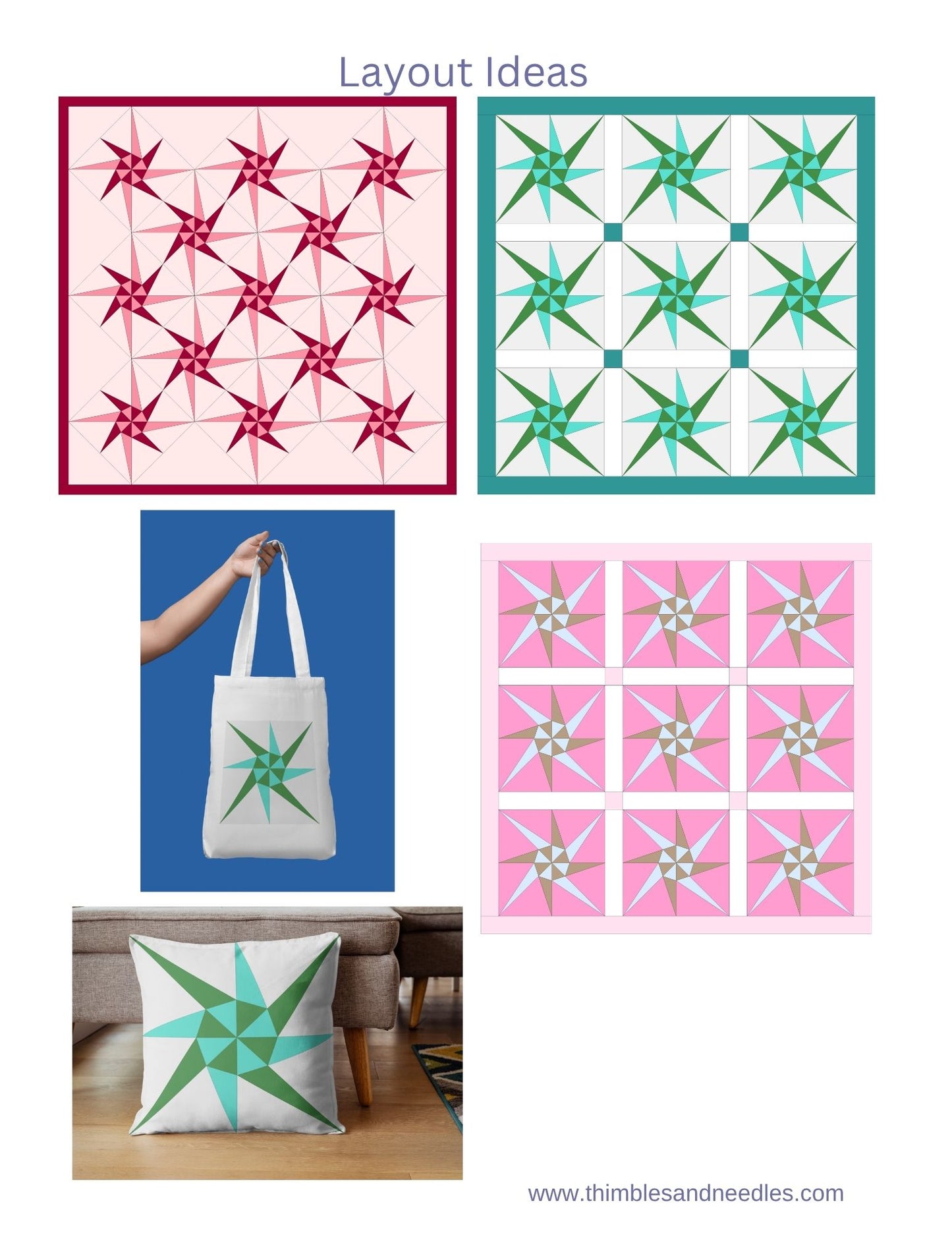Harvest Star Foundation Paper Piecing (FPP) Pattern