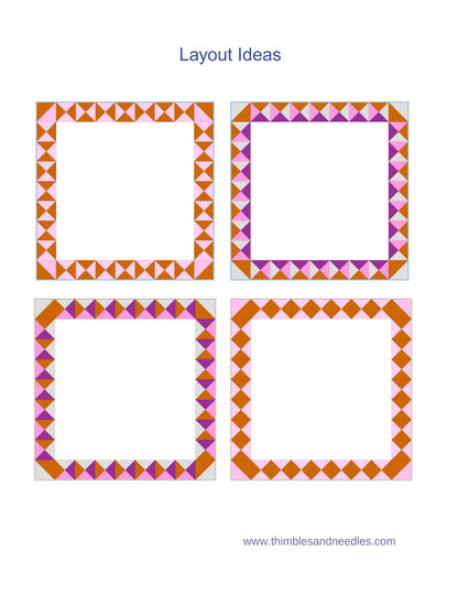 Hourlgass Foundation Paper Piecing (FPP) Pattern