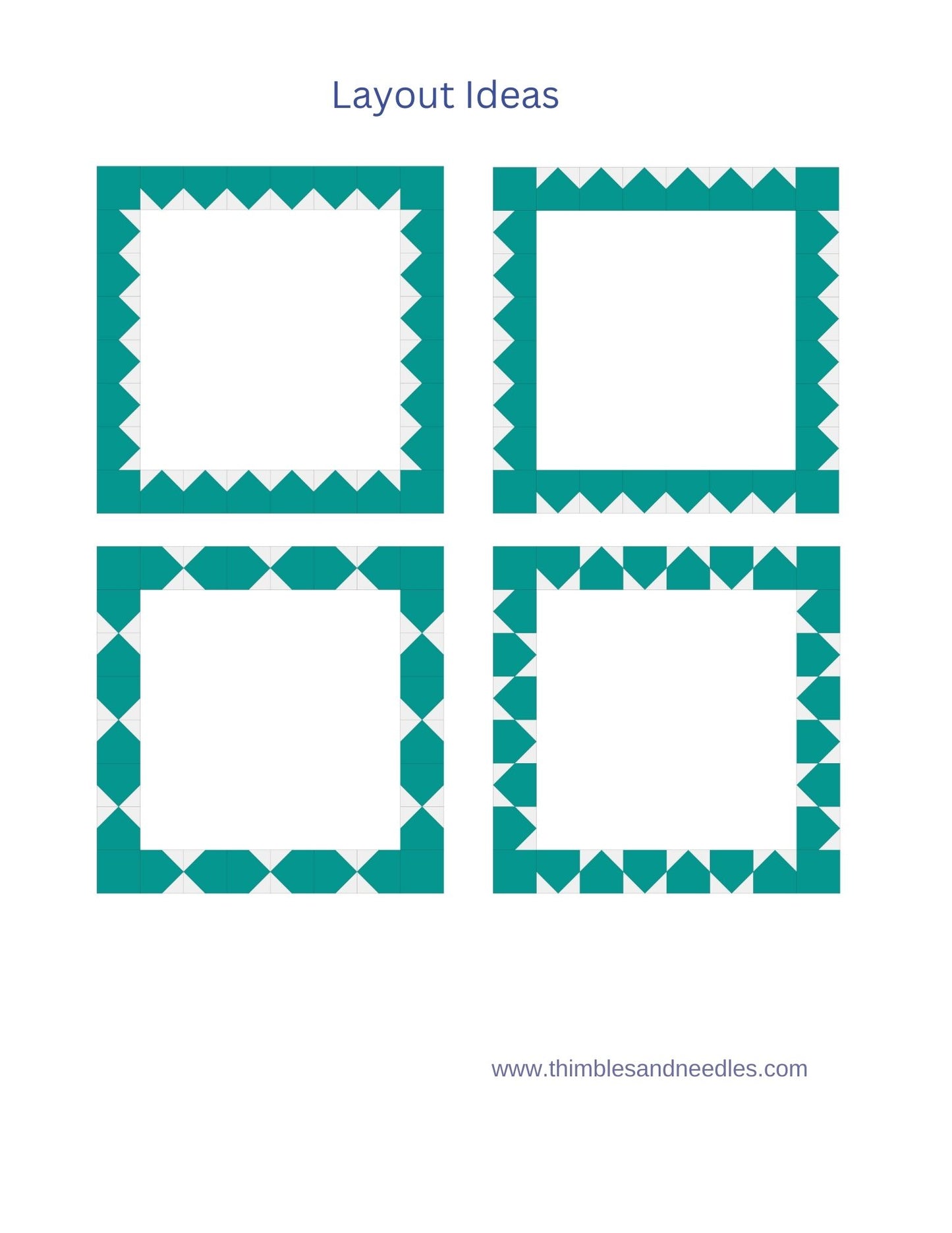 House Quilt Border Foundation Paper Piecing (FPP) Pattern