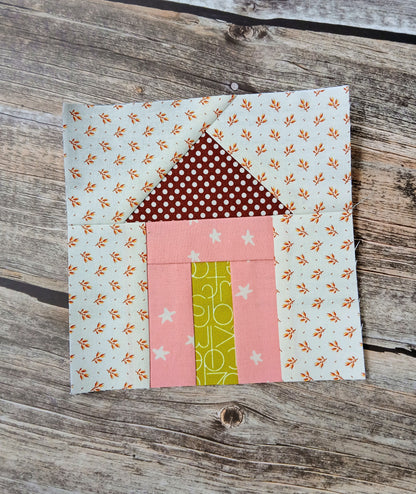 House and Heart Duo Foundation Paper Piecing (FPP) Pattern