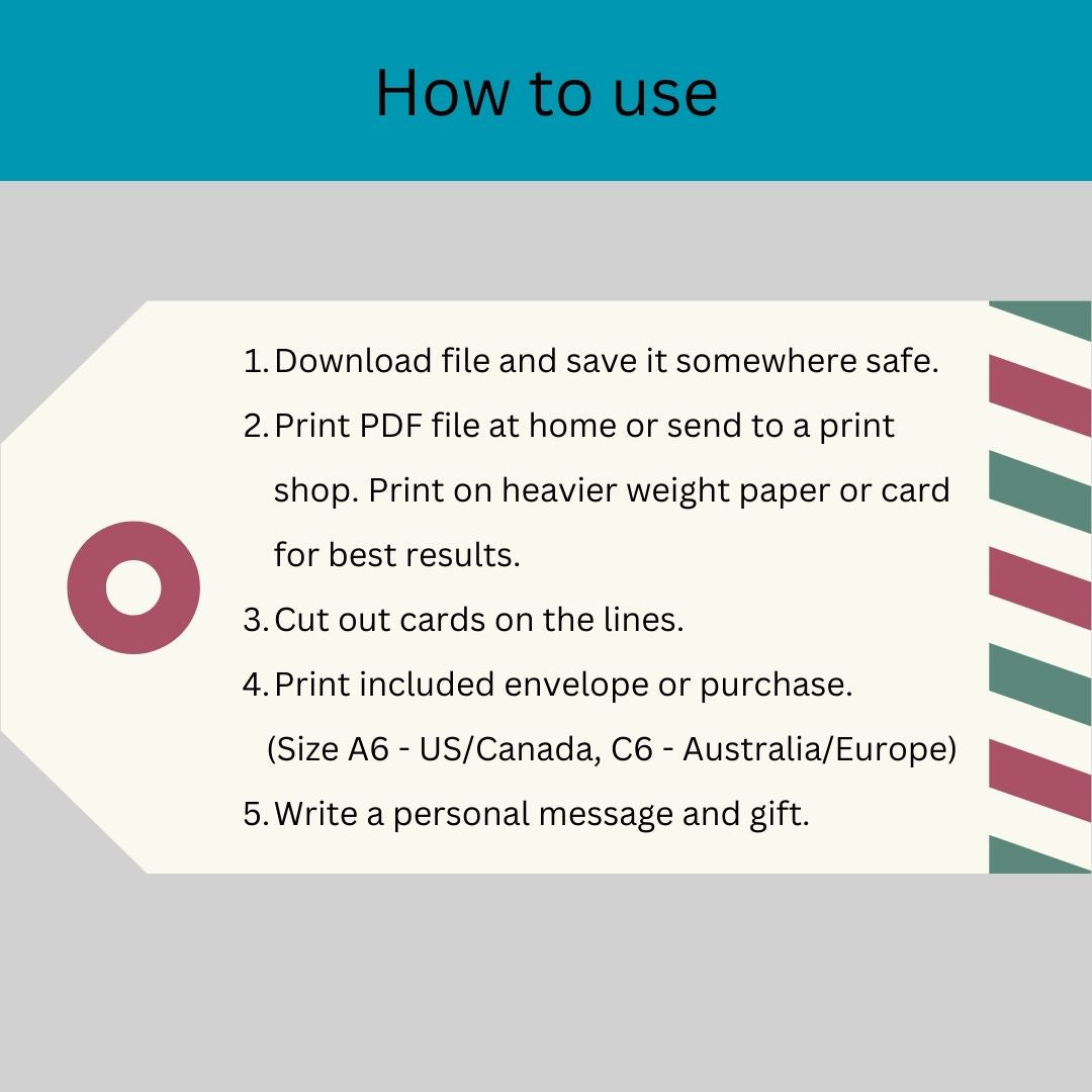 Cat Christmas Cards Printable Bundle 3