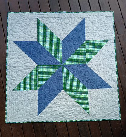 LeMoyne Star Baby Quilt Pattern PDF