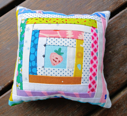 Log Cabin Pincushion foundation paper piecing pattern