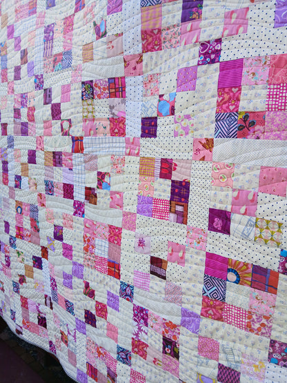 Nine Patch Chain Quilt Pattern PDF