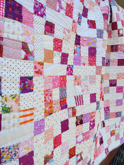 Nine Patch Chain Quilt Pattern PDF