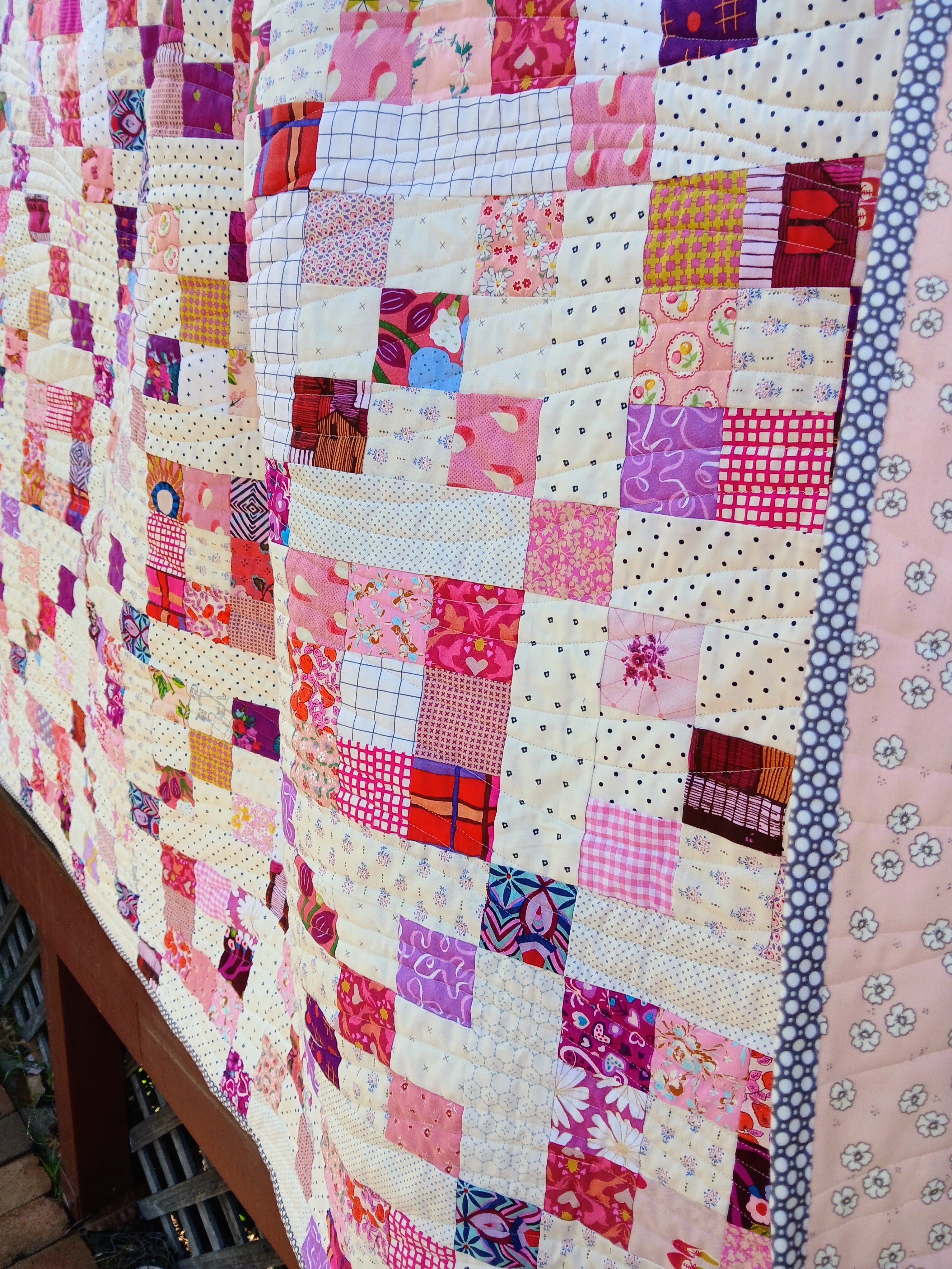 Nine Patch Chain Quilt Pattern PDF – Thimbles and Needles