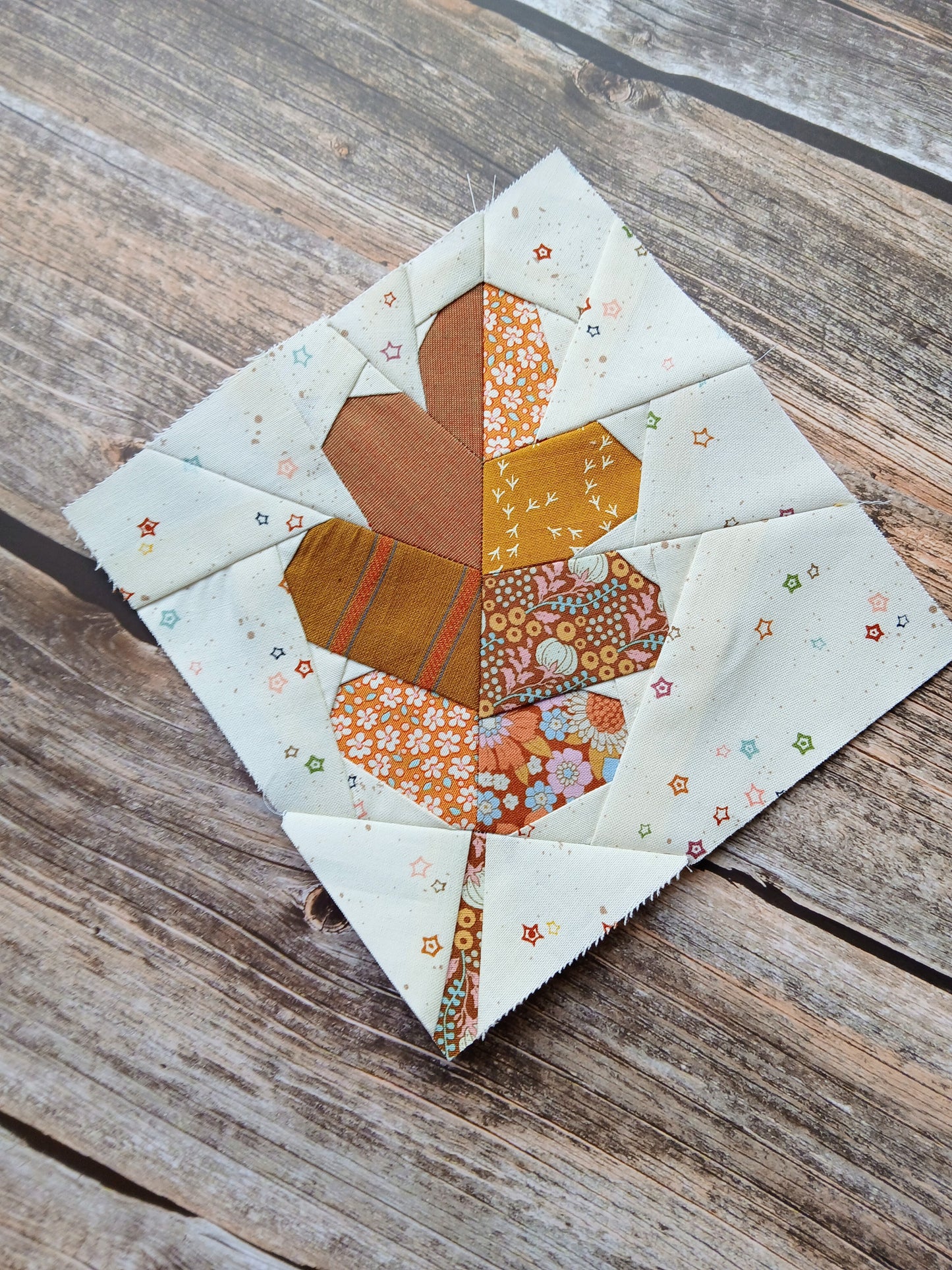 Oak Leaf Foundation Paper Piecing (FPP) Pattern