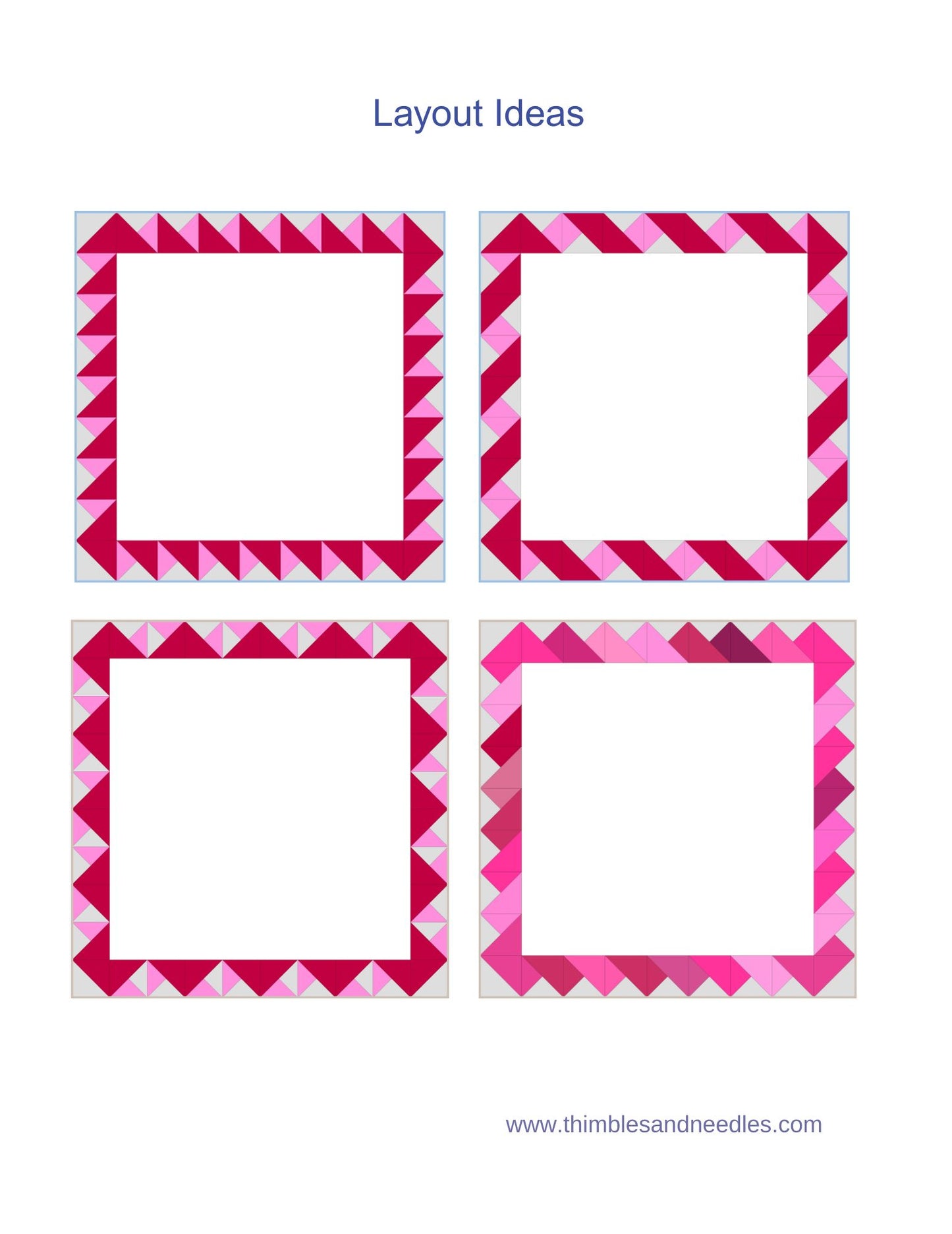 Partial Quarter Square Triangle Foundation Paper Piecing (FPP) Pattern