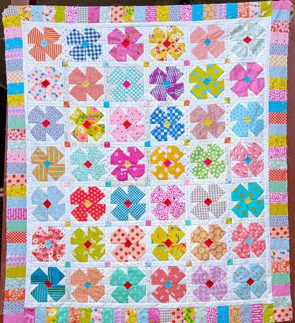 Petal Twist Quilt pattern by Thimbles and Needles