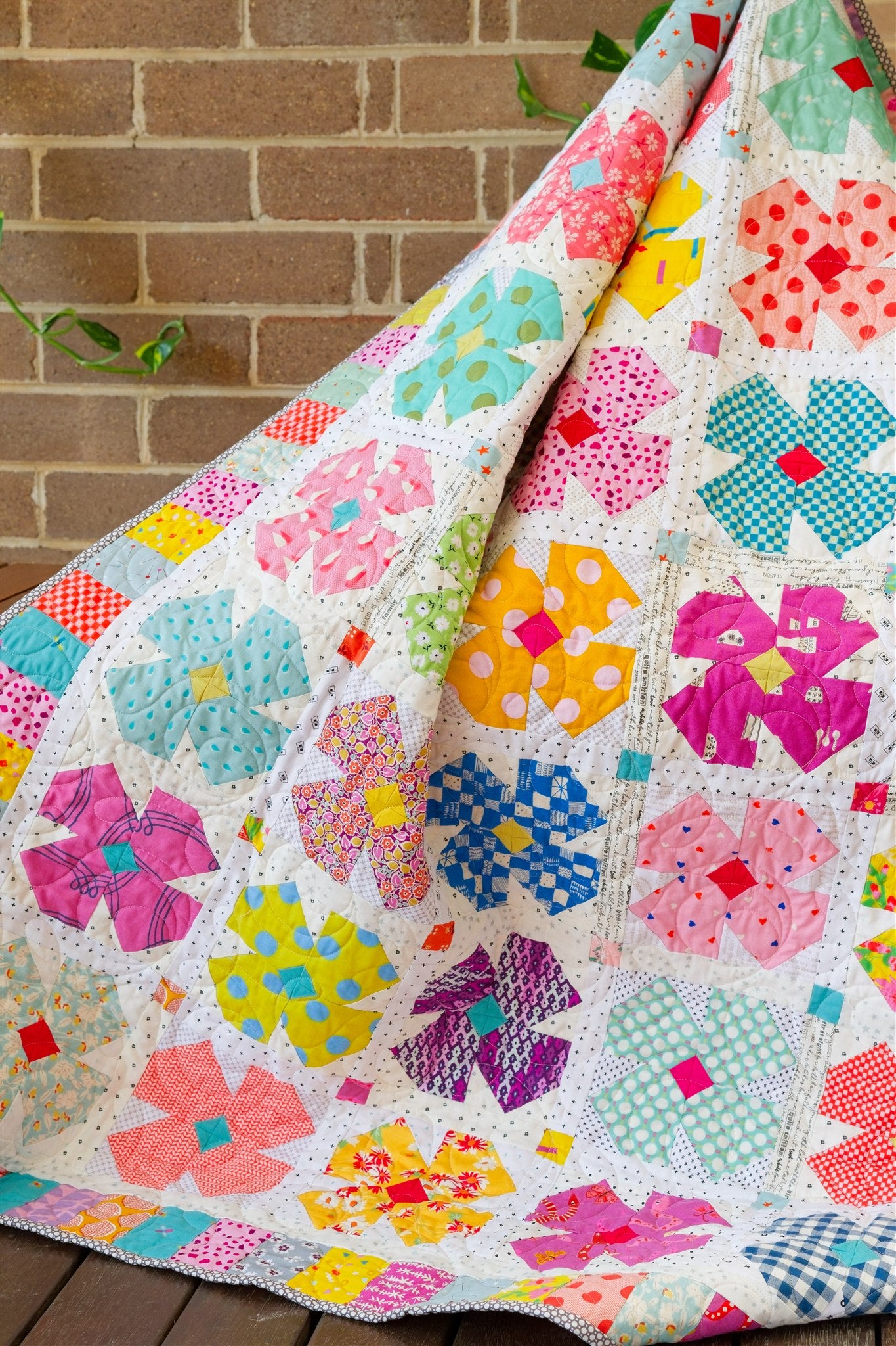 Petal Twist Flower quilt pattern
