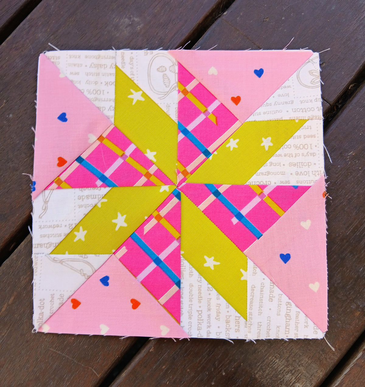 Pinwheel Star Foundation Paper Piecing (FPP) Pattern – Thimbles and Needles