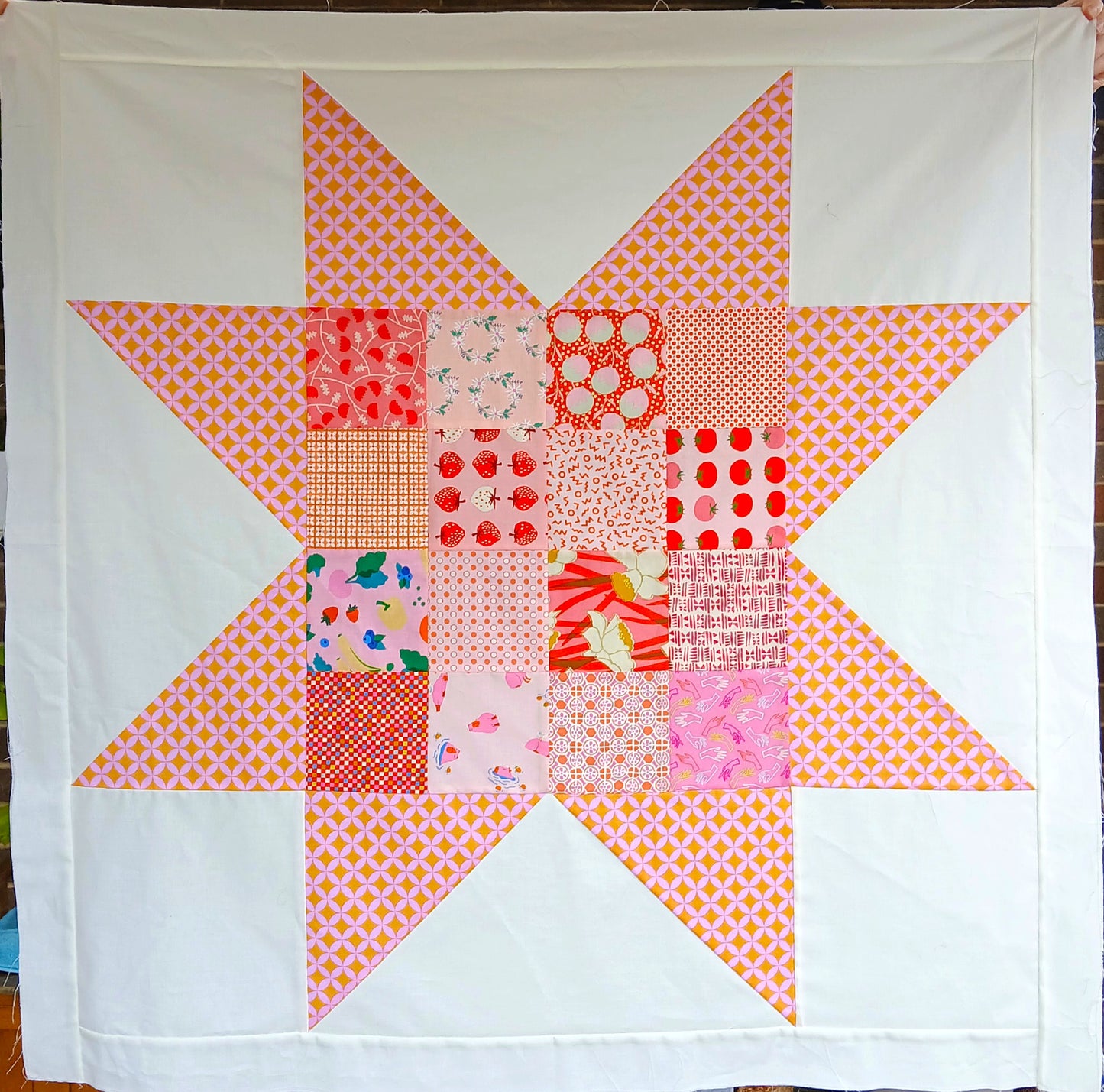 Sawtooth Star Baby Quilt Pattern PDF