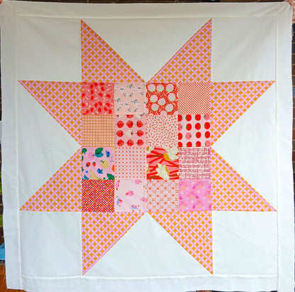 Sawtooth Star Baby Quilt Pattern PDF