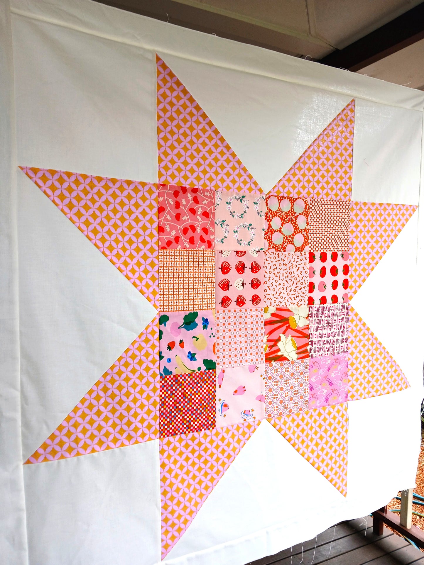 Sawtooth Star Baby Quilt Pattern PDF