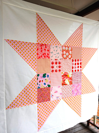 Sawtooth Star Baby Quilt Pattern PDF