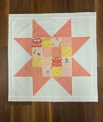 Sawtooth Star Baby Quilt Pattern PDF