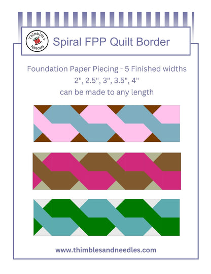Quilt Border Foundation Paper Piecing (FPP) Pattern Bundle 4