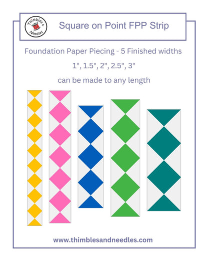 Quilt Border Foundation Paper Piecing (FPP) Pattern Bundle 3