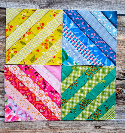 String Block 2 Foundation Paper Piecing (FPP) Pattern