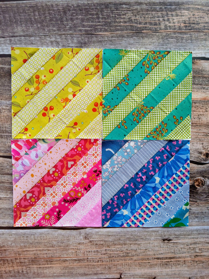 String Block 2 Foundation Paper Piecing (FPP) Pattern