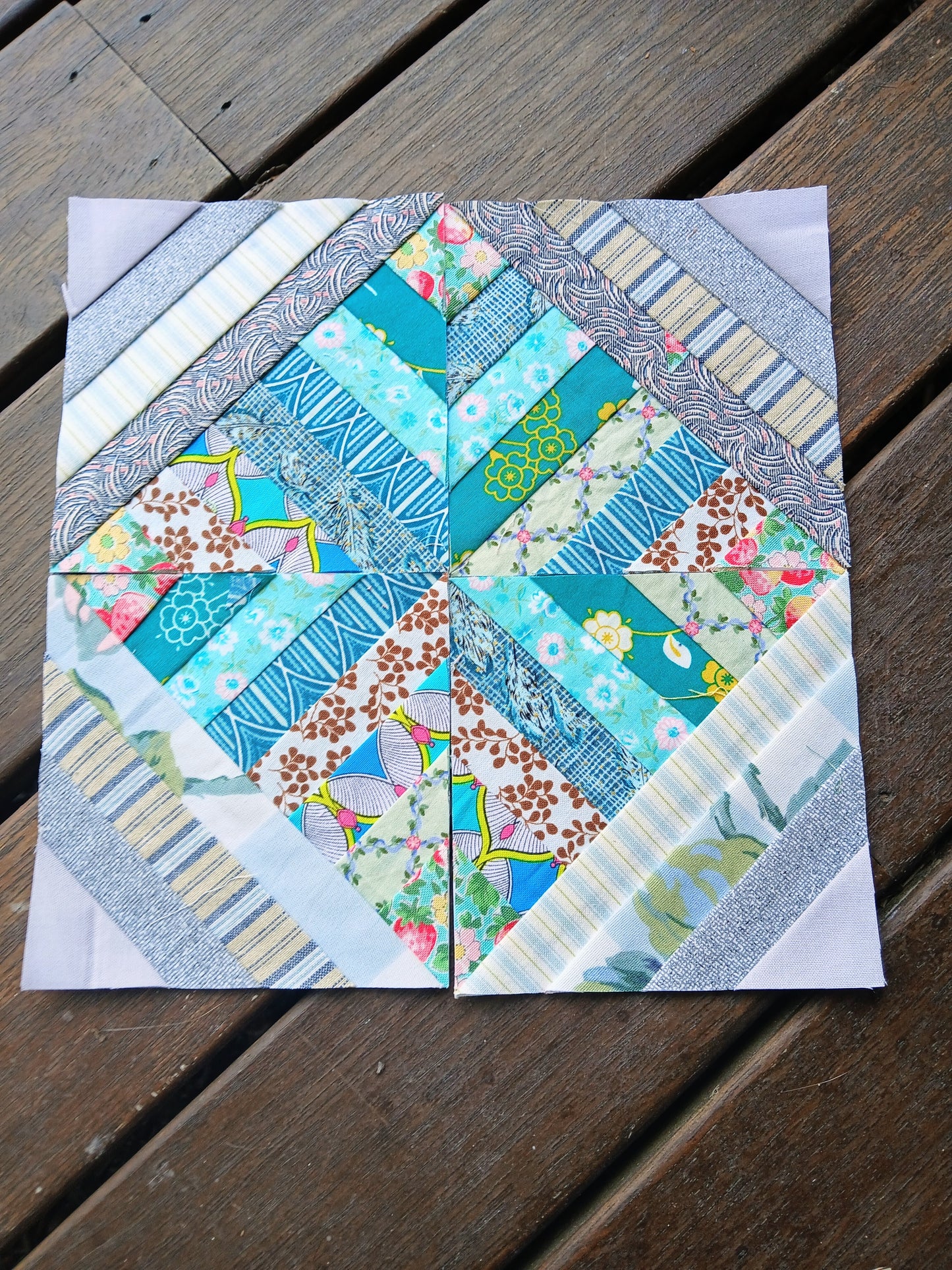 string quilt block half square triangle HST foundation paper pieced