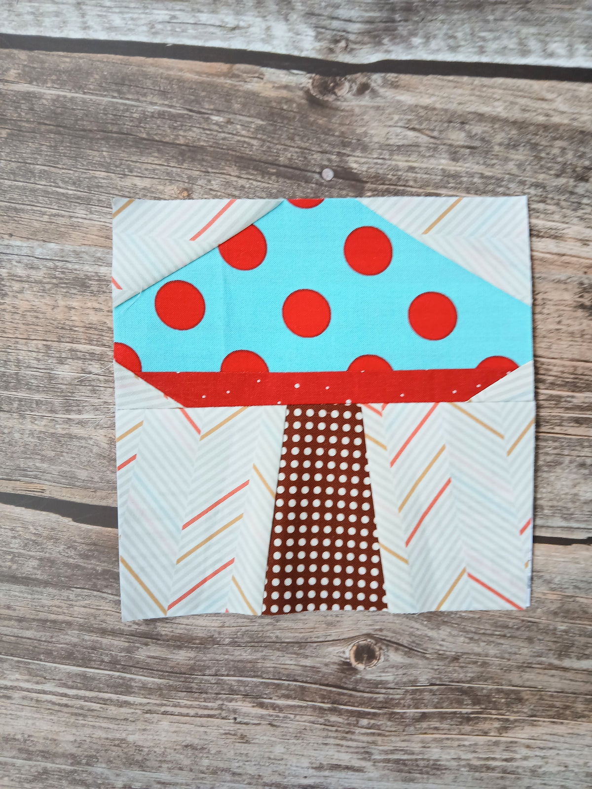 Toadstool Mushroom Duo Foundation Paper Piecing (FPP) Pattern