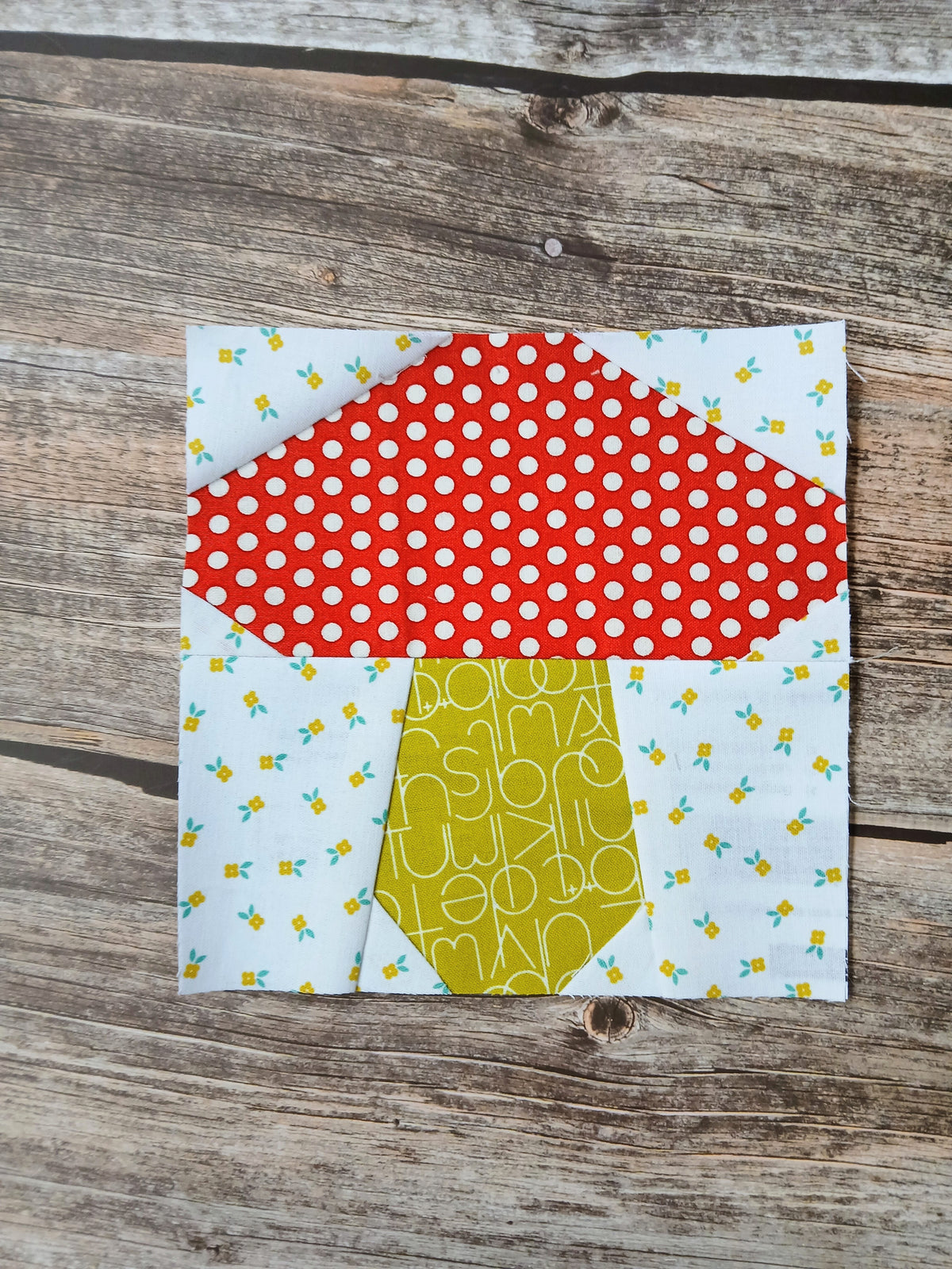 Toadstool Mushroom Duo Foundation Paper Piecing (FPP) Pattern