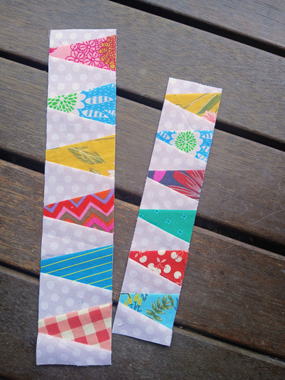 Tumbler Strip Quilt Border Foundation Paper Piecing (FPP) Pattern