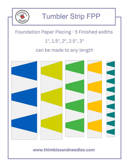Quilt Border Foundation Paper Piecing (FPP) Pattern Bundle 3
