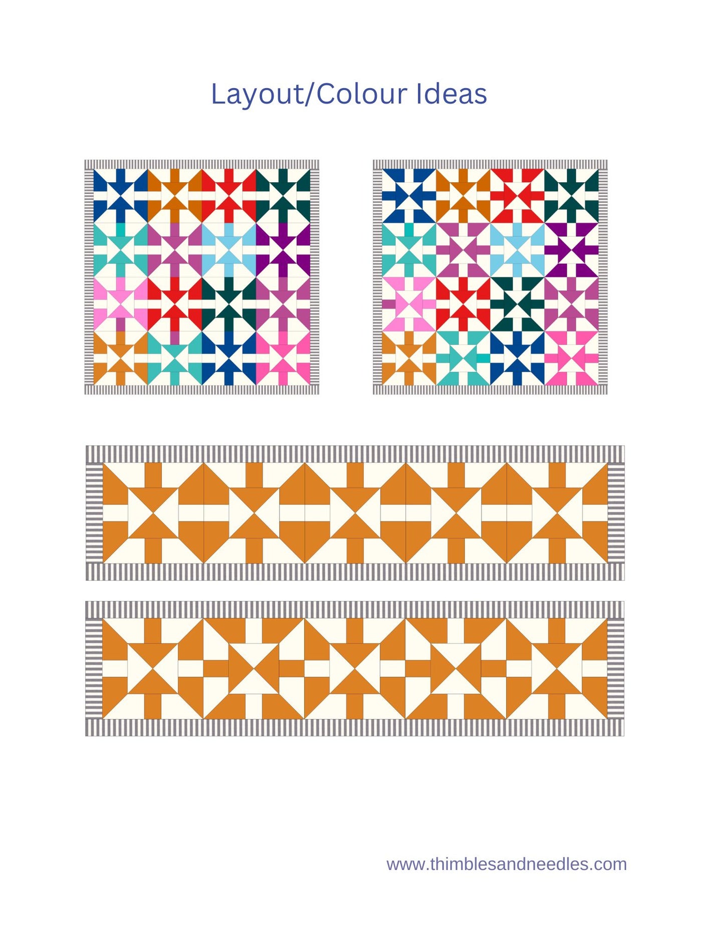 Twin Darts Foundation Paper Piecing (FPP) Pattern