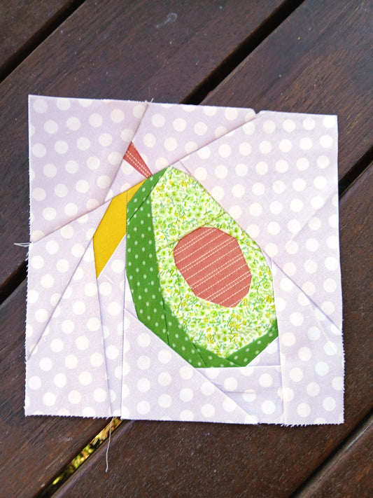 Avocado Foundation Paper Piecing (FPP) Pattern