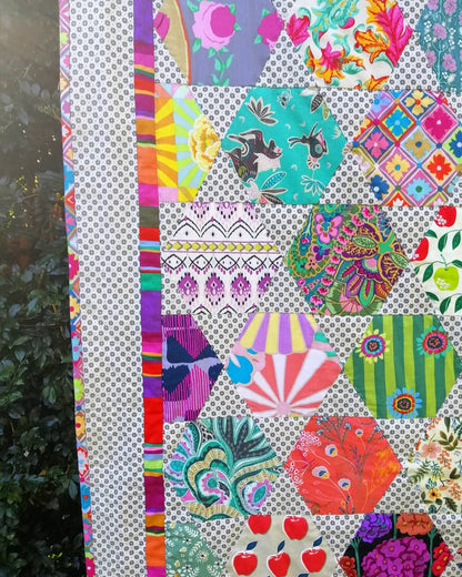 Another Story quilt pattern, hexagon quilt, ispy quilt, pdf quilt pattern Digital Download