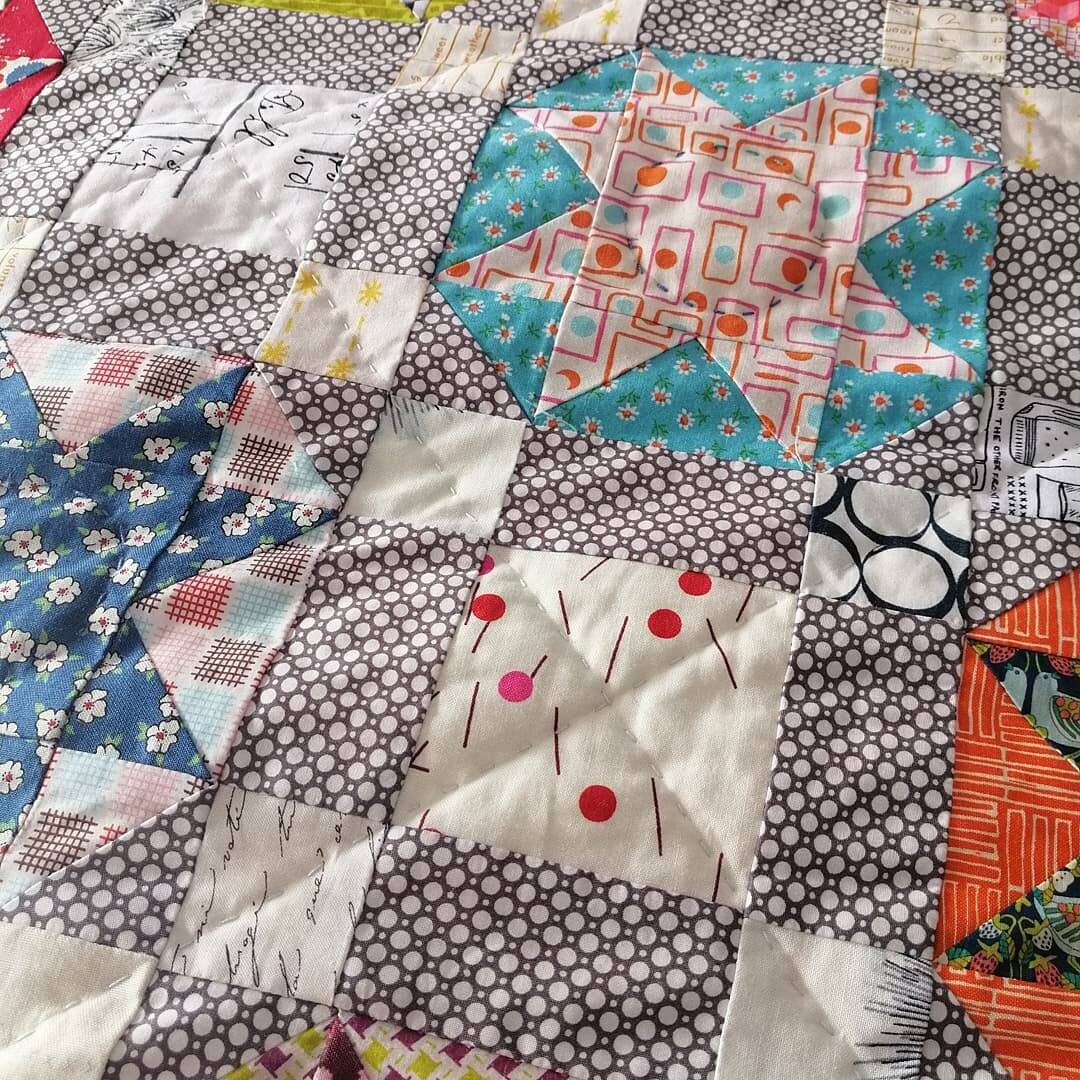 Electrolite Quilt Pattern, pdf pattern, star quilt, scrap quilt, throw quilt Digital Download