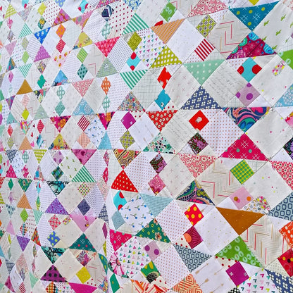 Feel The Tide PDF quilt pattern Scrap quilt throw quilt Thimbles and Needles patchwork