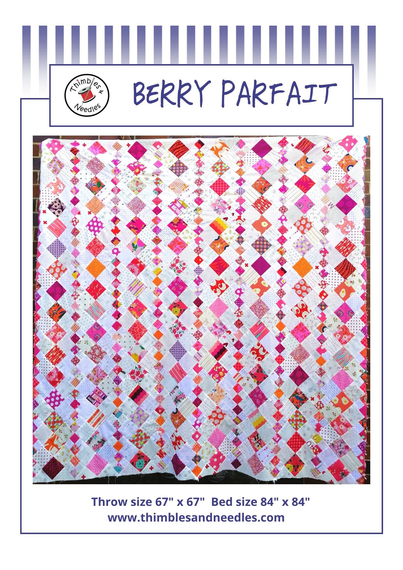 Berry Parfait PDF quilt pattern Digital Download